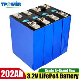 8 pièces 3.2V Lifepo4 batterie 200Ah 202Ah Lishen cellule prismatique à Cycle profond bricolage 24V 48V 12V solaire 400Ah batterie de Phosphate