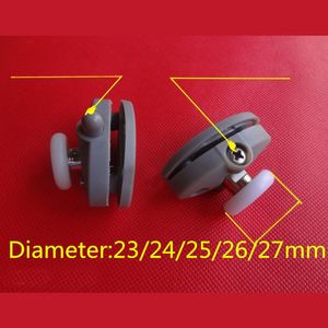 8 -stcs Antirust Douchekamers Cabins Poelie Room Roller/Lopers/Wielen/Poelies Diameter23/24/20/26/27 mm Gat Afstand 30 mm Andere deurhardware