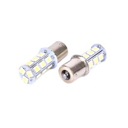 8 -stcs ba15s 18Smd hotsale p21w 18 leds bollen 5050 SMD 1156 18Led 18 smds witte auto lamp staart achterlamp dc 12v glowtec