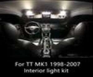 8 Stuks Canbus Auto Led-lampen Auto-interieur Licht Kit Lampen Voor Tt MK1 1998-2007 Auto Accessoires fout Free5262631