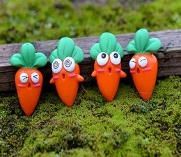 8pcs Carrot Dolls Miniature Figurines terrarium Bonsai Resin Craft Fairy Garden Gnome micro paysage décoracion jardin3761358