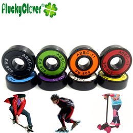 8pcs Rodamiento de patineta rápida 608-2rs Rodamientos de balancín dobles para scooter de acrobacias de patada Longboard Downhill Kids Drift Board Waveboard