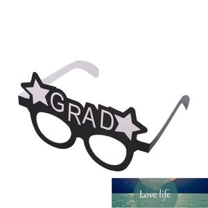 Suministros para fiestas, 8 Uds., gafas de papel de graduación, accesorios para fotos DIY, decoraciones divertidas para graduación, más diversión