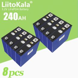 8pcs liitokala 3.2V lifepo4 240ah lithium iron phosphate cellule de batterie rechargeable