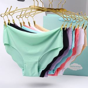 8 stks/partij Slipje Voor Vrouwen Naadloze Slips Ondergoed Set Ijs Zijde Sexy ultradunne Lingerie Zachte Onderbroek Comfort Broek