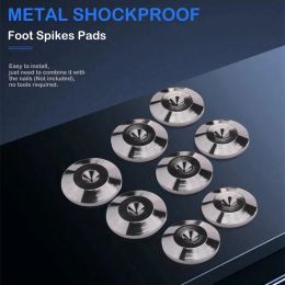 8pcs Metal Profofroping Foot Spik Pads Stands Mats pour haut-parleurs CD Player Amplificateur Amplificateur DAC Recorder Feet Pad