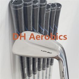 8 stks mp20 ijzers set golfgesmede iron professionele mes terug ijzeren golfclubs 3-9p# r/s flex stalen as met hoofdbedekking