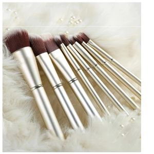 8pcs Makeup Professional Makeup Brush Set Loose Powder Eyeshadow Blush Multifonction Portable Beauty Tools 240403