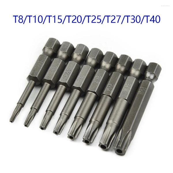 8 unids/set 50mm 5 puntos Torx juego de puntas de accionamiento 1/4 