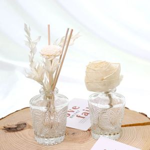 8pcs fleur blanche parfum sans incendie diffuseur stick fleurs artificielles fleurs rotan roseaux bricolages ornements à la maison décor 240407