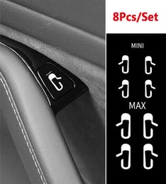 8pcsset Puerta de automóvil ABIERTA ABIERTA APATISO PARA TESLA MODEL 3 DECORACIÓN INTERIOR PRÁCTICA PRÁCTICA DURABLE DRABLADO VINIL9693672