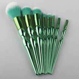 8pcSset Green Gourd Makeup Brushes Set Cosmetic Foundation Foundadow Blusher Powder Mélangez Brosse de beauté outils de beauté 9520082