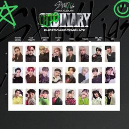 8pcSset kpop Stray Kids Lomo Card Skz Album Pocard Affiche de cartes papier auto-créée pour les fans Gift 240306