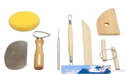 8pcsset reutilizable Diy Kit de herramientas para alfarería trabajo hecho a mano arcilla escultura cerámica moldeo herramientas de dibujo 4604183