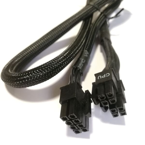 8Pin à la carte mère CPU 8p 4 + 4Pin câble de prise de courant pour EVGA G + G2 G3 P2 T2 GS 550GS 650GS 750W 850W 1000W 1600W Module d'alimentation