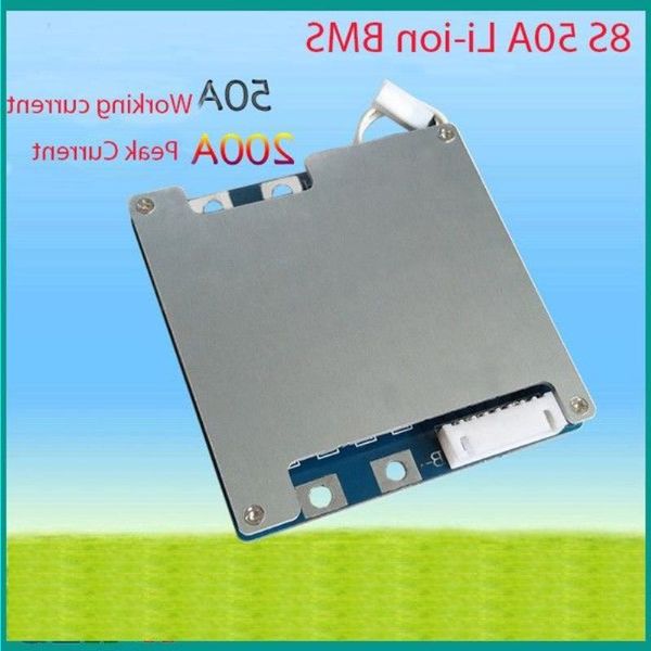 Freeshipping 8S 50A 296V PEAK 200A li-ion BMS PCM carte de protection de batterie avec équilibrage BMS PCM pour batterie lithium-ion Li Eppvq