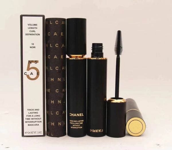 8style Lettre de concepteur de haute qualité C Prand imprimer imperméable cils noir Crulling Natural Tobes Longueur Eyes Mascara 8 ml