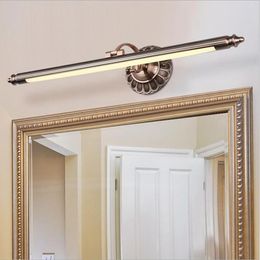 8W/12W/16W LED Wall Sconce Light Mirror Front Lamp Fixture European style Bathroom Bronze/Red bronze shell