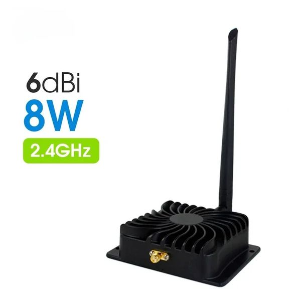 Amplificateur d'alimentation WiFi 8W 2,4 GHz Répéteur de gamme sans fil de signal sans fil pour l'antenne accessoires du routeur Wi-Fi