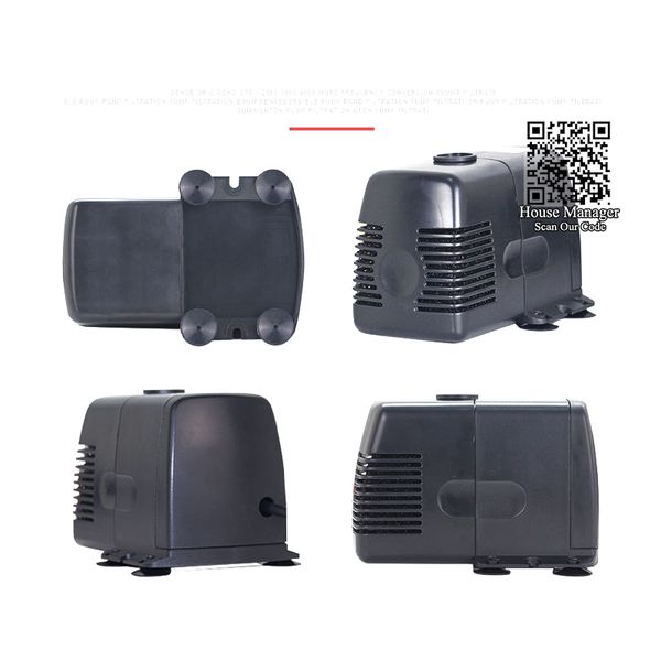 8W 40W Fountain Pump Pumple à eau Pumple extérieure Pond Jardin Fountain Rockery Foreyard Forecourt Pompe submersible 6Mètre Câble d'alimentation