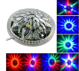 8W RGB Zonnebloem Roterende laser Projector Verlichting Disco Wall Stage Licht Bar DJ Sound Achtergrond Kerstlamp