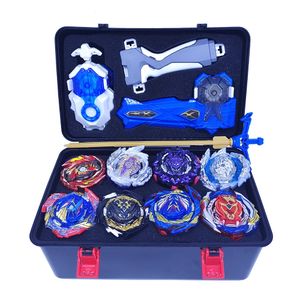 8x Blayblade Burst Gyro Toys Set avec lanceurs Grip Storage Box Case Battle Starter Metal Spinning Top Starter Bley 240412