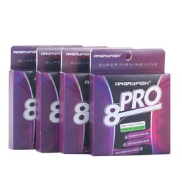 8x Prescado Pro Line Fishing Ultra Fuerte Fuerte - Extensión de memoria cero de menor diámetro Colores múltiples 328yds/300m 16-90 lb