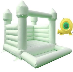 8x10ft PVC 10x8FT Happy Kiddie Toys Gonflable Ball Pit Bounce House Juming Castle Avec piscine incluse Air Blower livraison gratuite à votre porte
