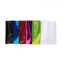 8x12cm Emballage alimentaire en vrac Sacs d'emballage en papier d'aluminium 200pcs / lot Café Thé Pochette sous vide Sac Mylar thermoscellable Jkexb Qtdem