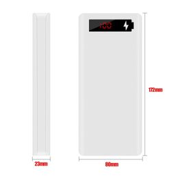 8x18650 Power Bank voor case A6 LCD Display Mobile Phone Charge Diy voor Shell Cha