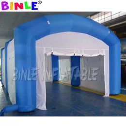 8x4x3mH met ventilator Fabrikant ontwerp van hoge kwaliteit oxford Opblaasbare rechthoekige tent blauwe vierkante feesttent voor bruiloft en evenement