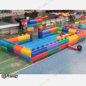 8x5m pvc opblaasbare ballen zwembad opblaasbare kinderen drijvende ballen spel zwembad