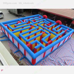8x8m / 10x10m gigantische opblaasbaar labyrint puzzel maze arena doolhof tag carnival game te koop