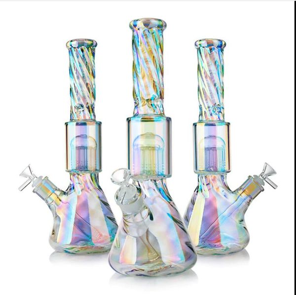 Big Klein Recycler Booreilanden Waterpijpen Roken Waterpijpen Dik Glas Water Bongs Beker Dab Bong Met 14mm banger