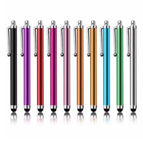 9.0 Touchscreen Pen 500 pcs Metal Capacitive Screen Stylus Pens Touch Pen voor Samsung iPhone mobiele telefoon Tablet PC 10 kleuren