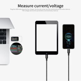 9/10 in 1 DC USB-tester Stroom 4-30V Spanningsmeter Timing Ammeter Digitale Monitor Cut-off Power Indicator Banklader 38%korting