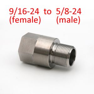 Adaptador de filtro de combustible 9/16-24 hembra a 5/8-24 macho, adaptador de rosca de acero inoxidable, trampa solvente, cambiador de hilos, convertidor de tornillo SS