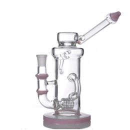 9.25 "hoge theekopje glazen Bong Waterpijpen bubbler Booreiland inline Perc brander interface 14mm