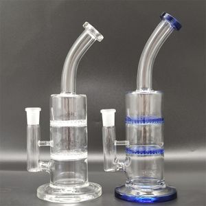 9.3 Pulgadas Doble capa Filtro de neumáticos Cachimba Pipa de agua Bong Bongs de vidrio Pipa de agua Fumar tabaco Burbujeador Pipas de humo Bongs Botellas Dab Rig