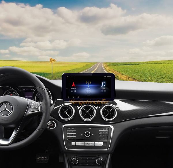 Lecteur multimédia stéréo de navigation dvd de voiture 9.33INCH Android 9.0 pour Mercedes-Benz Classe A W176 CLA -C117 GLA-X156 NTG5 DAB CARPLAY en option