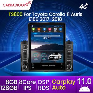 9.5 inch Tesla Screen Car DVD Radio Stereo voor Toyota Corolla 11 Auris E180 2017-2018 Auto multimedia-speler GPS Navigation Autoradio