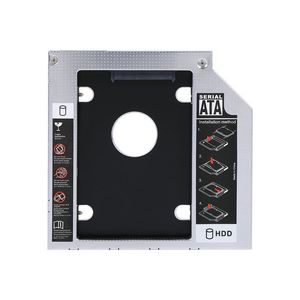 9,5 mm aluminium SATA HDD SSD-behuizing harde schijf Bay Caddy optische dvd-adapter voor laptop met retailpakket