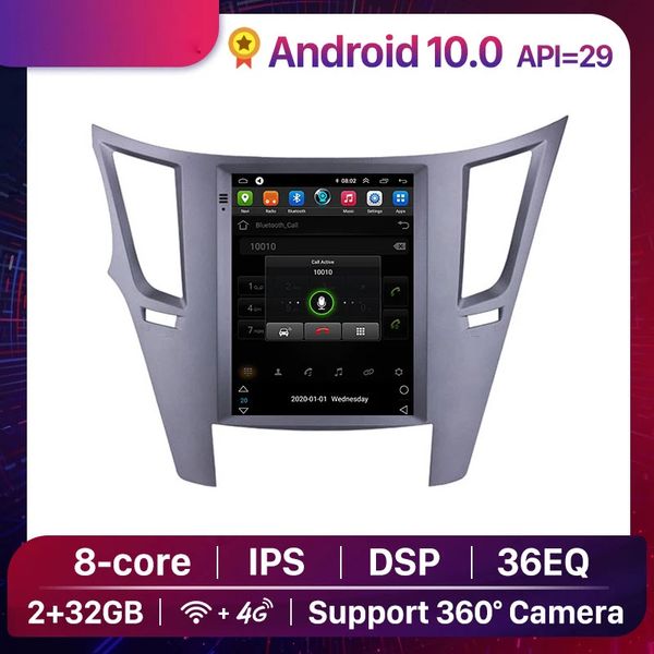 Joueur multimédia DVD de voiture Android de 9,7 pouces pour 2010-2014 Subaru Outback GPS Navigation 2 + 32 Go DSP IPS 4G WiFi Stéréo