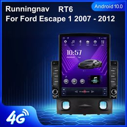 9.7 "Nuevo Android para Ford Escape 1 2007-2012 Tipo Tesla Radio DVD para automóvil Reproductor de video multimedia Navegación GPS RDS Sin DVD CarPlay Android Control automático del volante