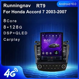 9.7 "nouveau Android pour Honda Accord 7 2003-2007 Tesla Type voiture DVD Radio multimédia lecteur vidéo Navigation GPS RDS pas de Dvd CarPlay Android Auto commande au volant