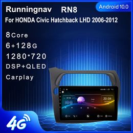 9,7 "Nuevo Android para Honda Civic Hatchback 2006-2012 tipo Tesla Radio DVD para coche reproductor de vídeo Multimedia navegación GPS RDS sin Dvd CarPlay Android Auto