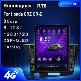 9.7 "nouveau Android pour Honda CR-Z 1 gauche CRZ 2010-2016 Tesla Type voiture DVD Radio multimédia lecteur vidéo Navigation GPS RDS pas de Dvd CarPlay Android Auto commande au volant