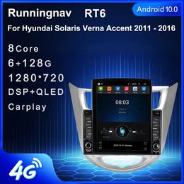 9.7 "Nieuwe Android Voor Hyundai Solaris Verna Accent 2011-2016 Tesla Type Auto DVD Radio Multimedia Video Player navigatie GPS RDS Geen Dvd CarPlay Android Auto