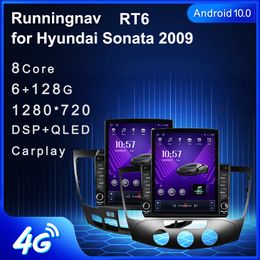 9.7 "Nuevo Android para Hyundai Sonata 2009-2010 Tipo Tesla Radio DVD para automóvil Reproductor de video multimedia Navegación GPS RDS Sin DVD CarPlay Android Control automático del volante