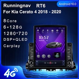 9.7 "nouveau Android pour Kia Cerato 4 2018-2020Tesla Type voiture DVD Radio multimédia lecteur vidéo Navigation GPS RDS pas de Dvd CarPlay Android Auto commande au volant